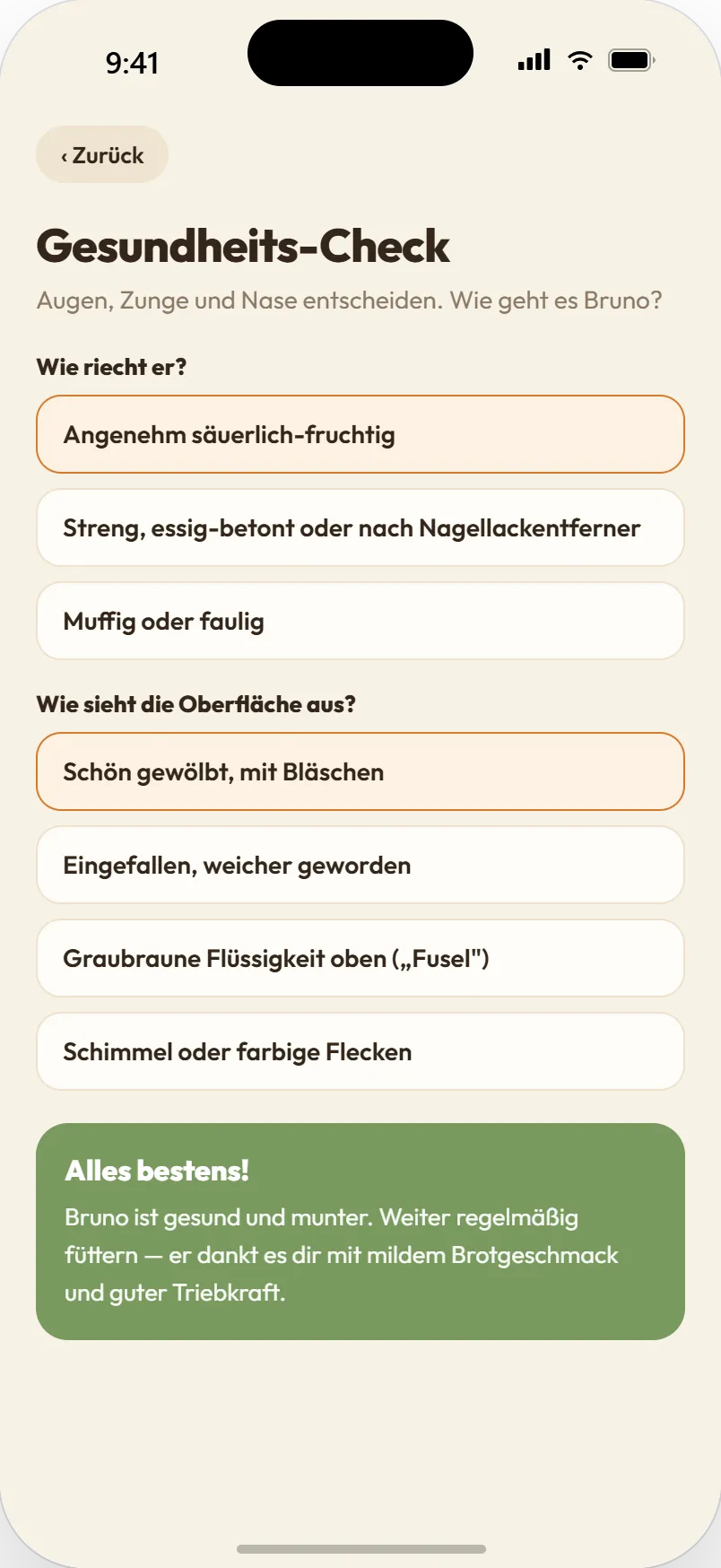 Gesundheits-Check mit Diagnose
